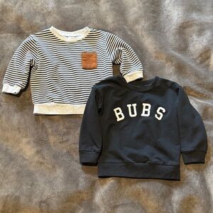 Striped and Black Baby Sweatshirts